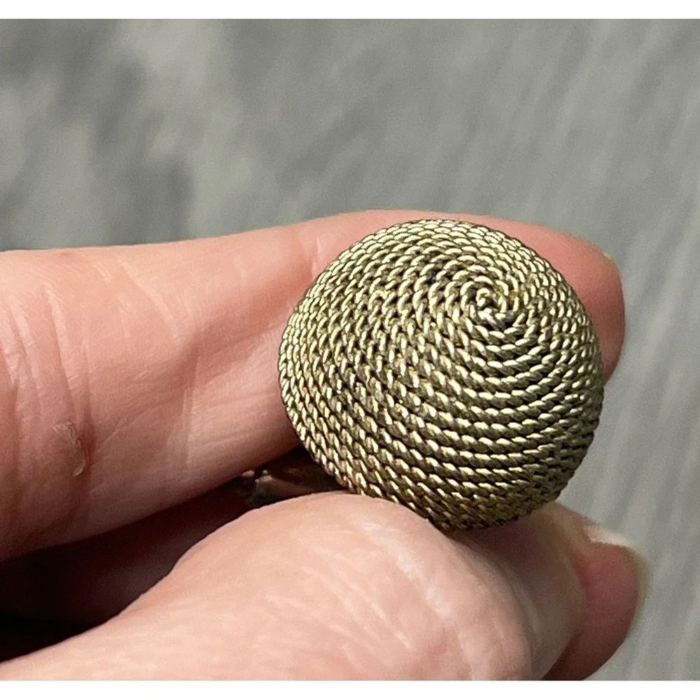 Vintage Gold Tone Rope Mesh‎ Knot Cufflinks Men's Fashion Jewelry Accessories